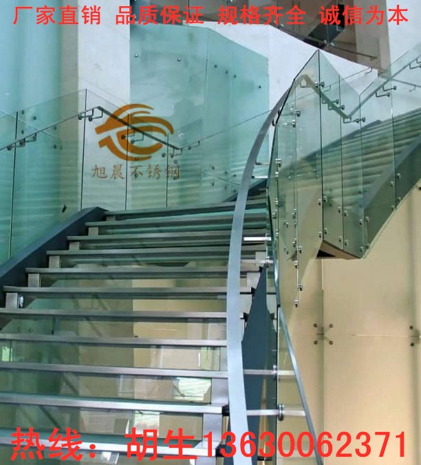 jy网页夹玻璃楼梯扶手立柱管