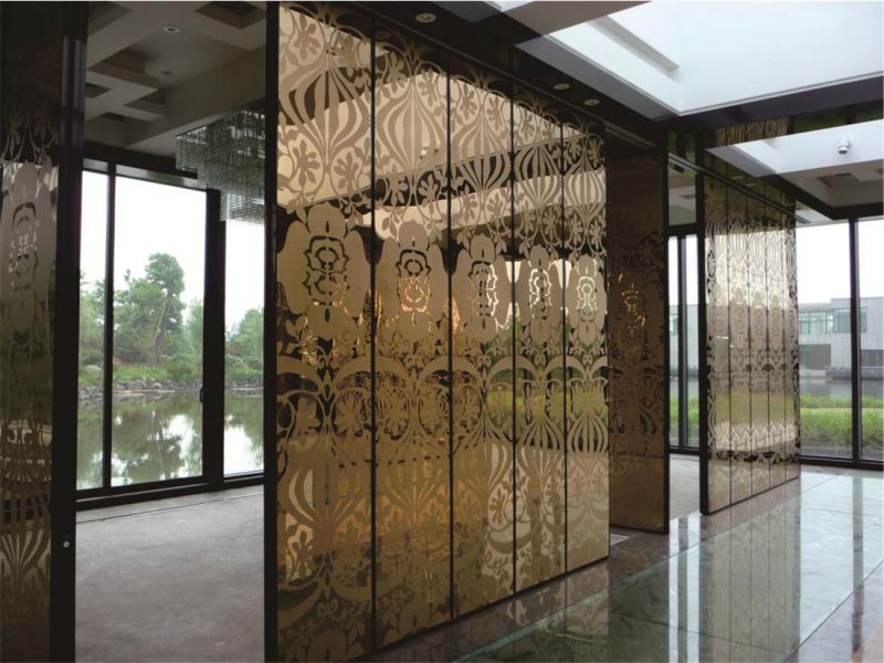 304玫瑰金jy网页屏风厂家