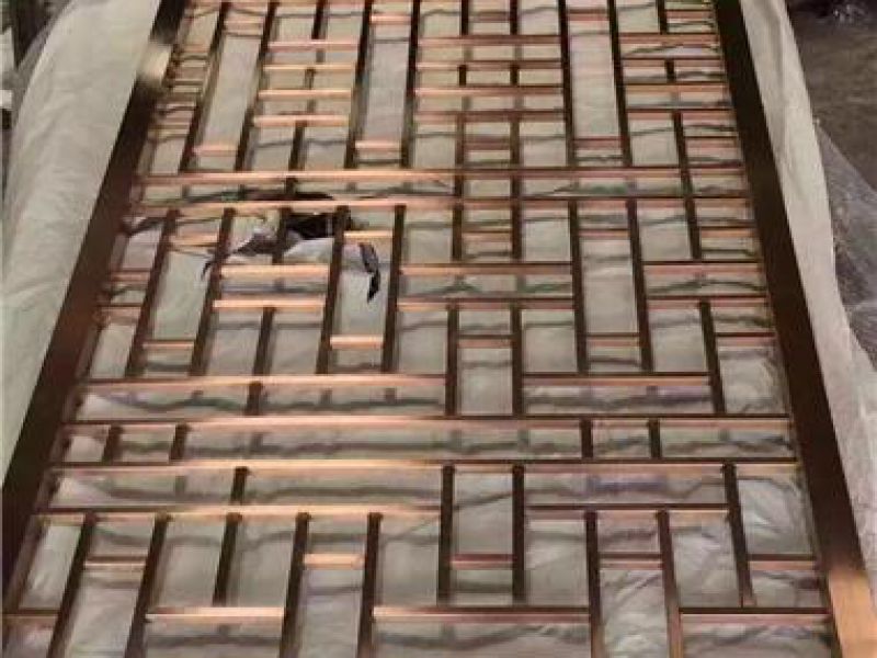 仿古铜色jy网页隔断屏风镀色方法及及具体细节